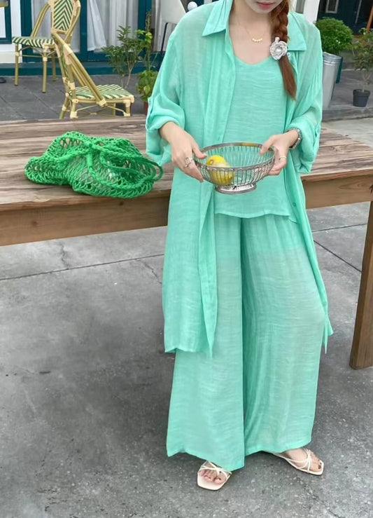 Bracy Luxury 3 Pc Linen Coord Set*