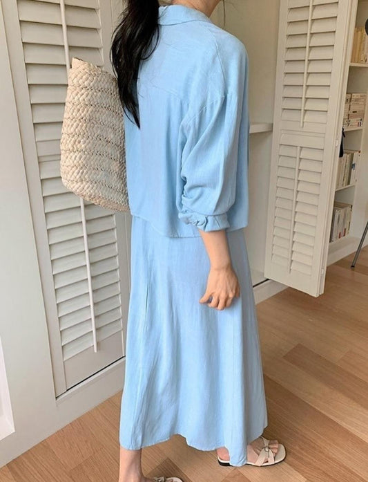 Luxury 2 Pc Linen Coord Set