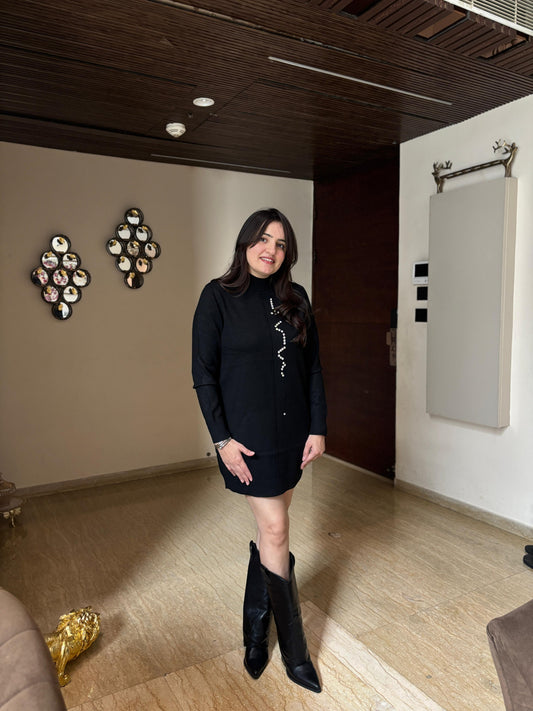 Style store woolen dress