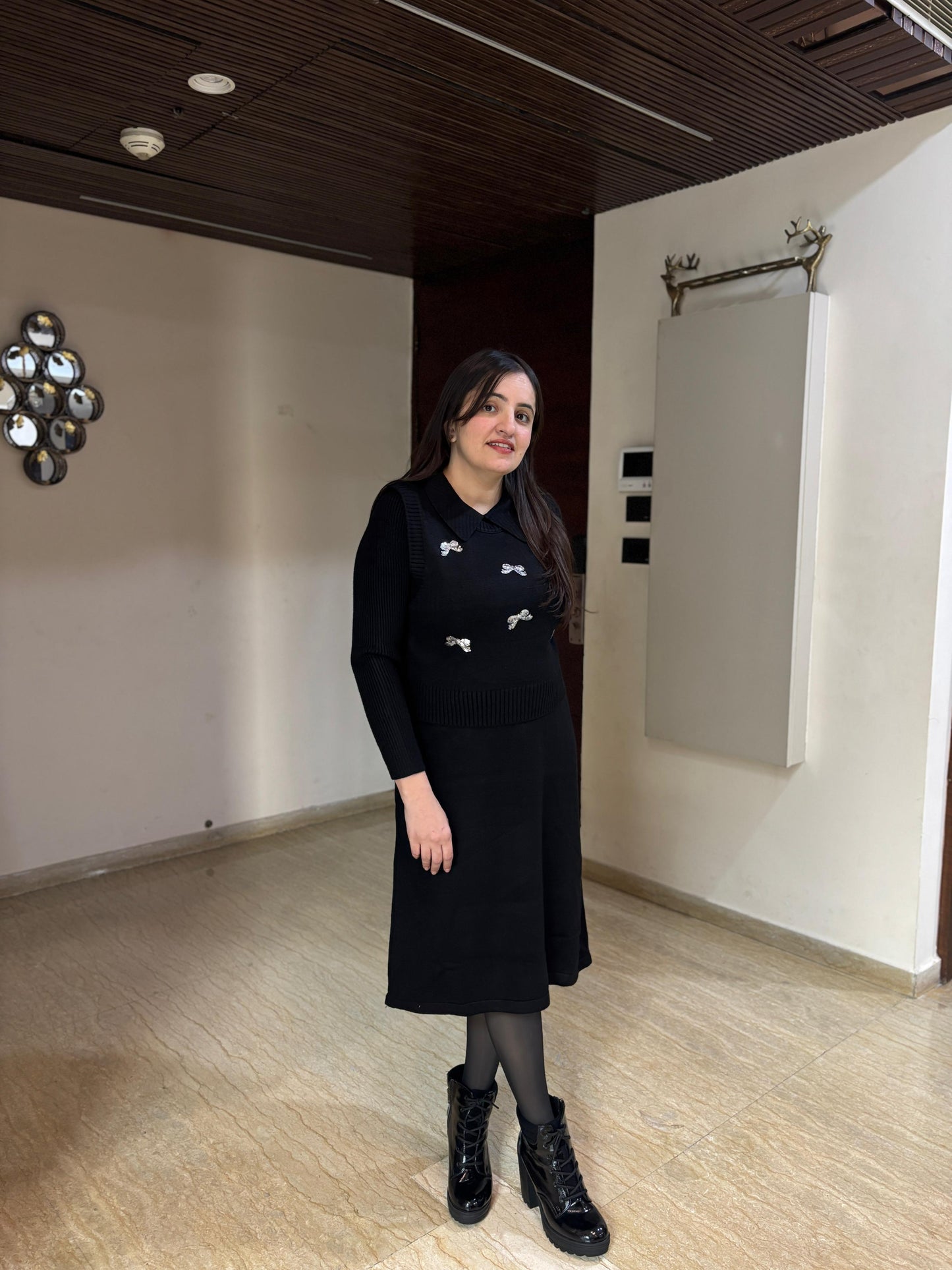 Luxury 2 piece sweater dress