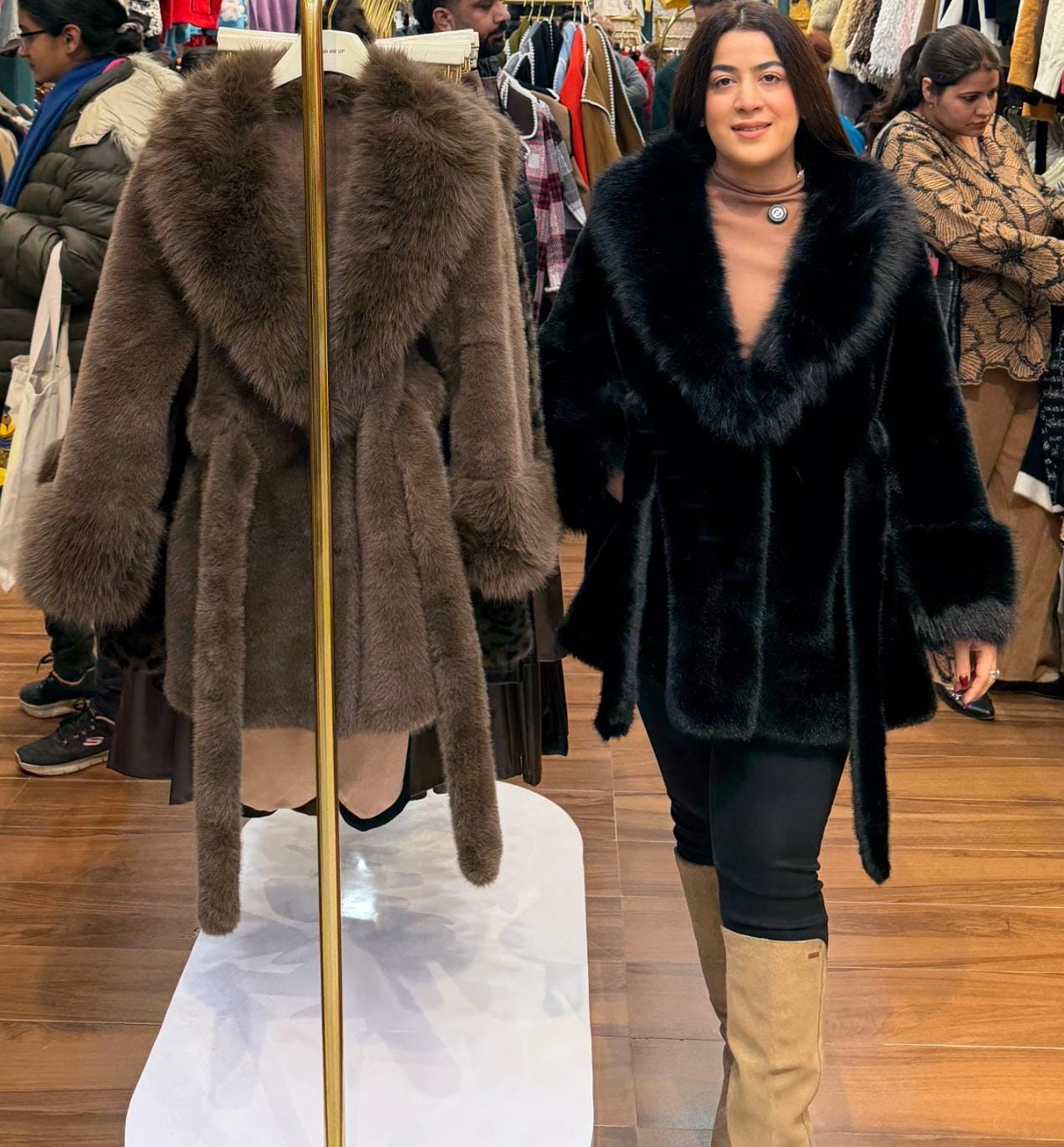 Style store premium luxrious fur jacket