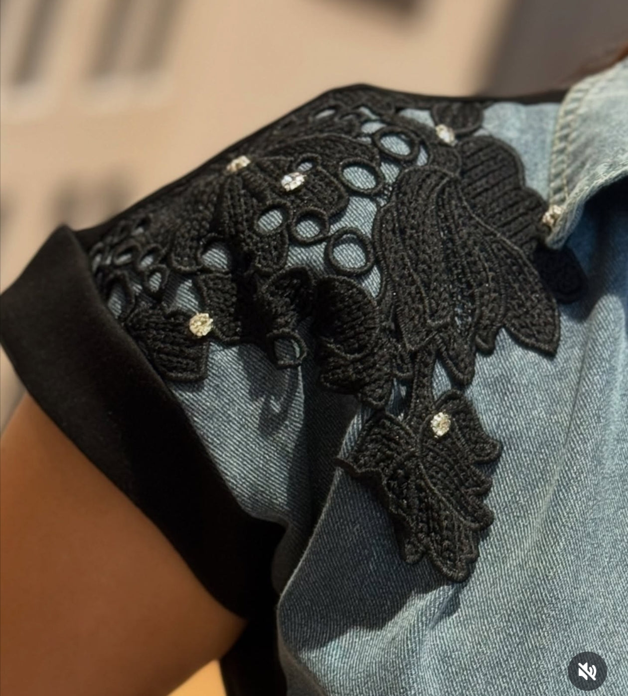 Luxury denim dress