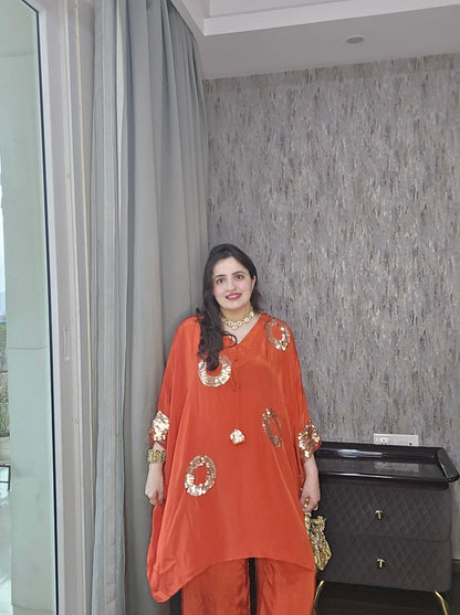 Zariya  Embellished Co-ord Set