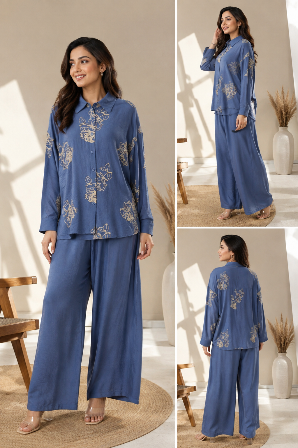 Women's Premium Embroidered Co-Ord Set