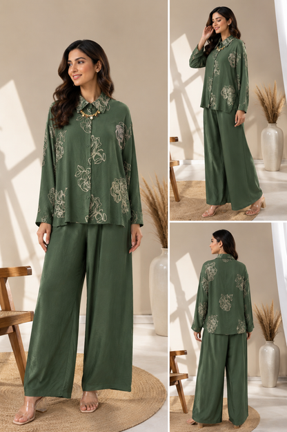 Women's Premium Embroidered Co-Ord Set