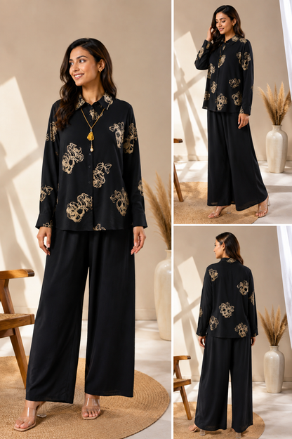 Women's Premium Embroidered Co-Ord Set