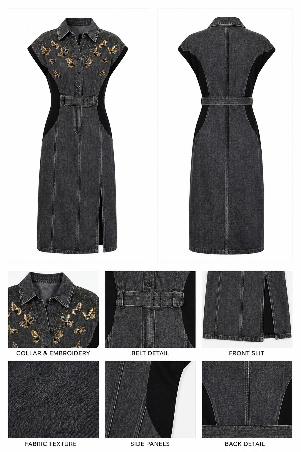 Style luxury denim dress