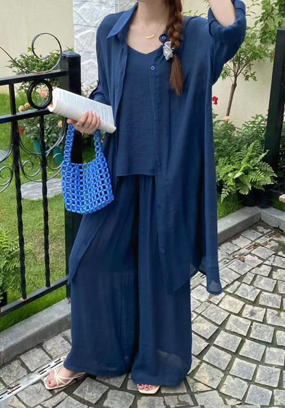 Bracy Luxury 3 Pc Linen Coord Set*