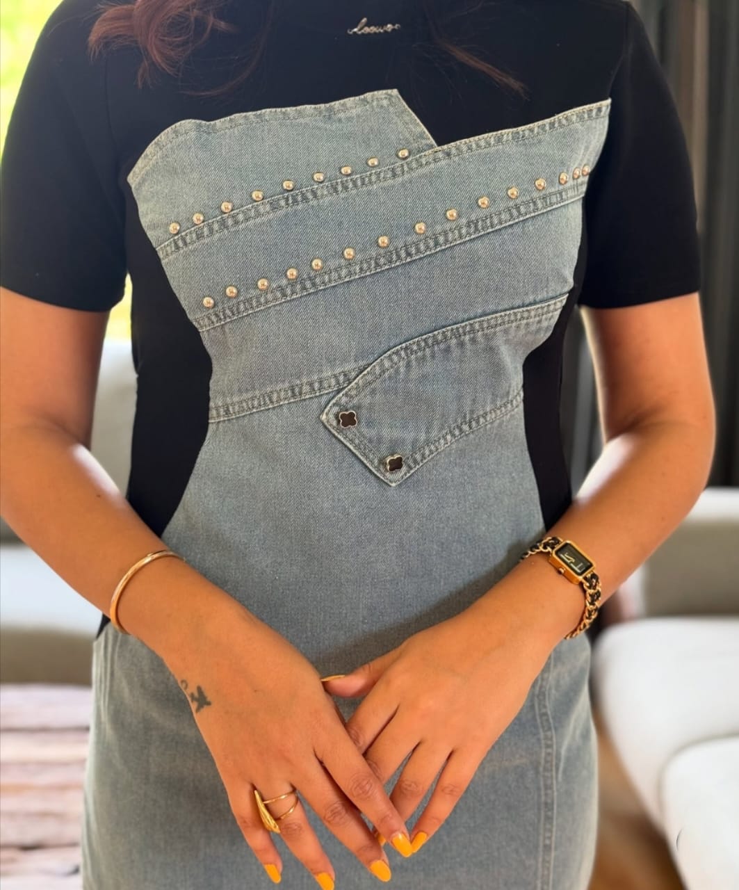 Denim dress