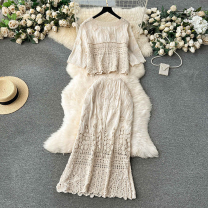 Tia Luxury Crochet Coord Set