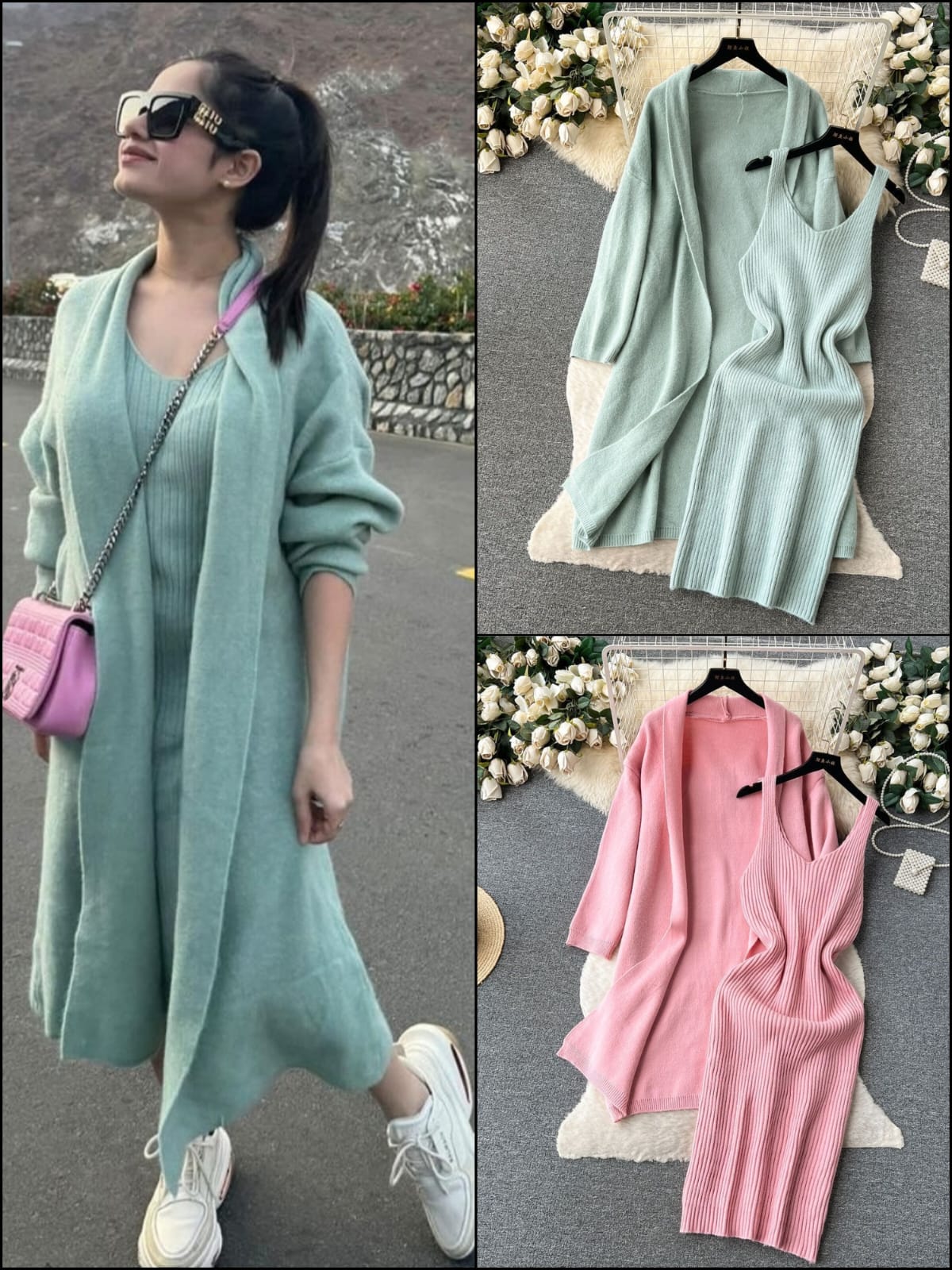Style store luxury 2 pcs winter dress