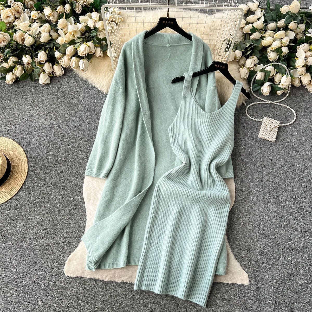 Style store luxury 2 pcs winter dress