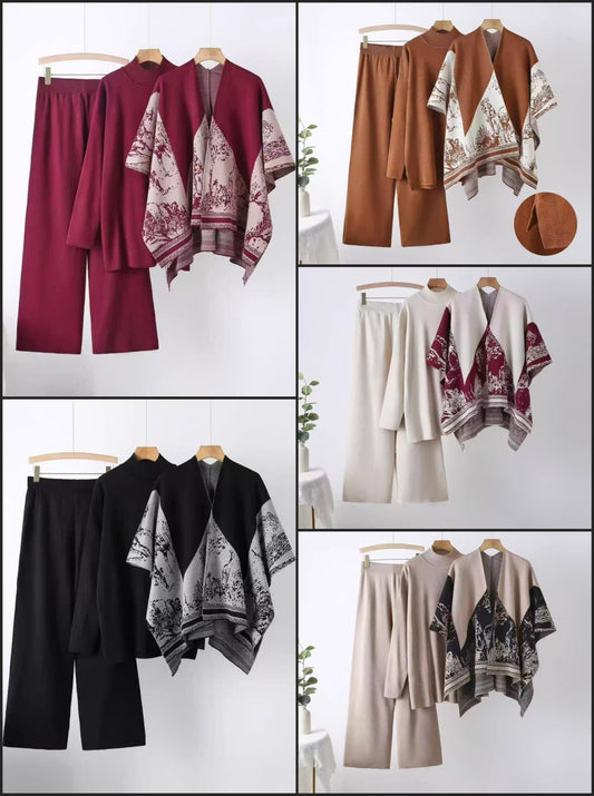 Catherine Luxury 3 Pc Woolen CoordSet* 🩷