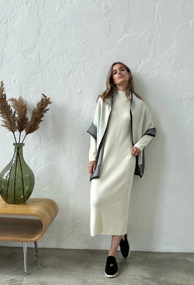 Style store luxury woolen dress