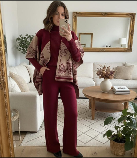 Catherine Luxury 3 Pc Woolen CoordSet* 🩷