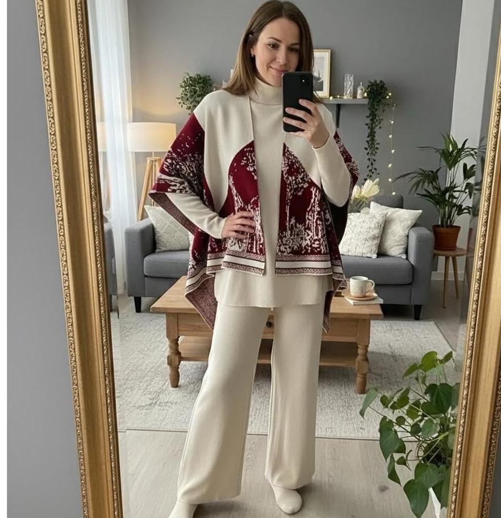 Catherine Luxury 3 Pc Woolen CoordSet* 🩷