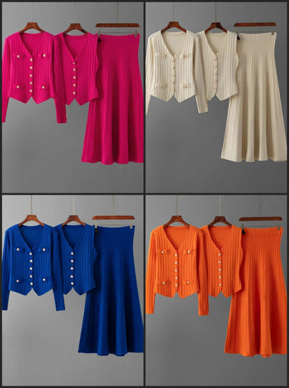 Luxury 3 piece skirt set