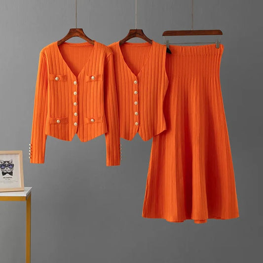 Luxury 3 piece skirt set