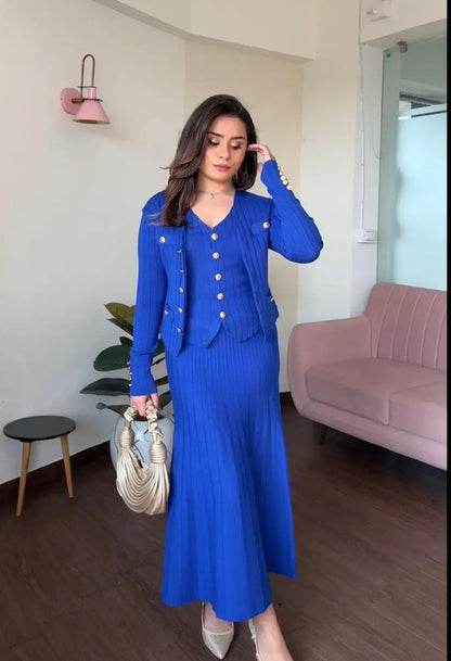 Luxury 3 piece skirt set