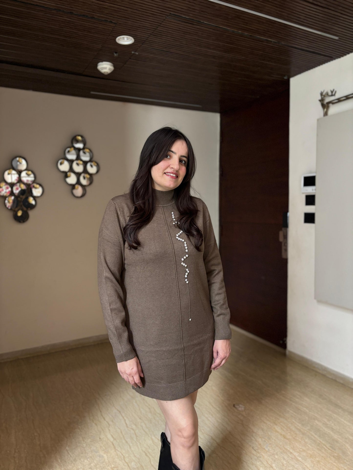 Style store woolen dress