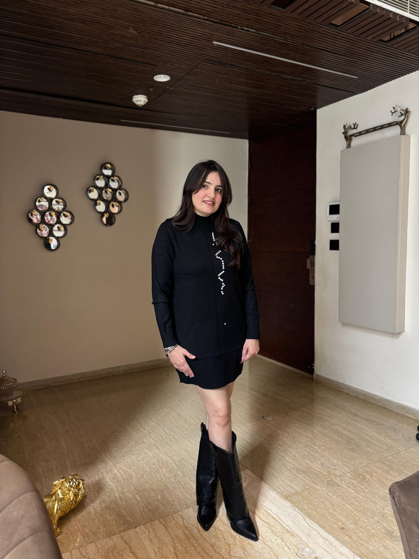 Style store woolen dress