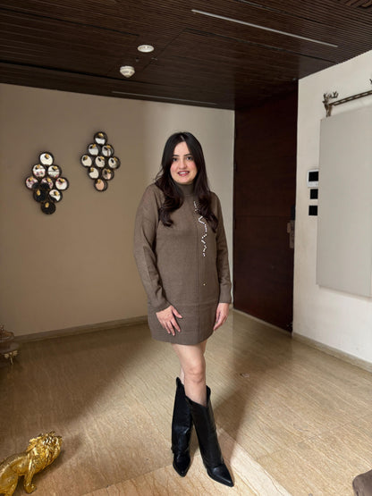 Style store woolen dress