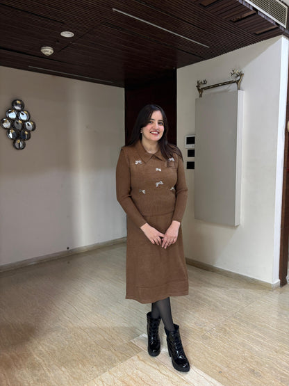 Luxury 2 piece sweater dress