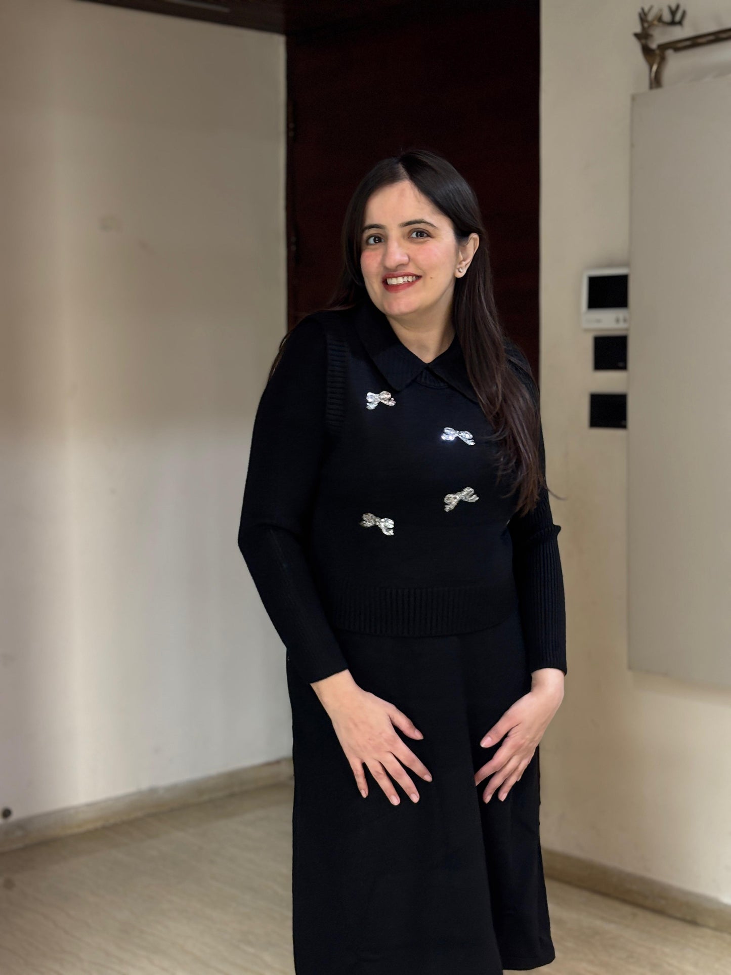 Luxury 2 piece sweater dress