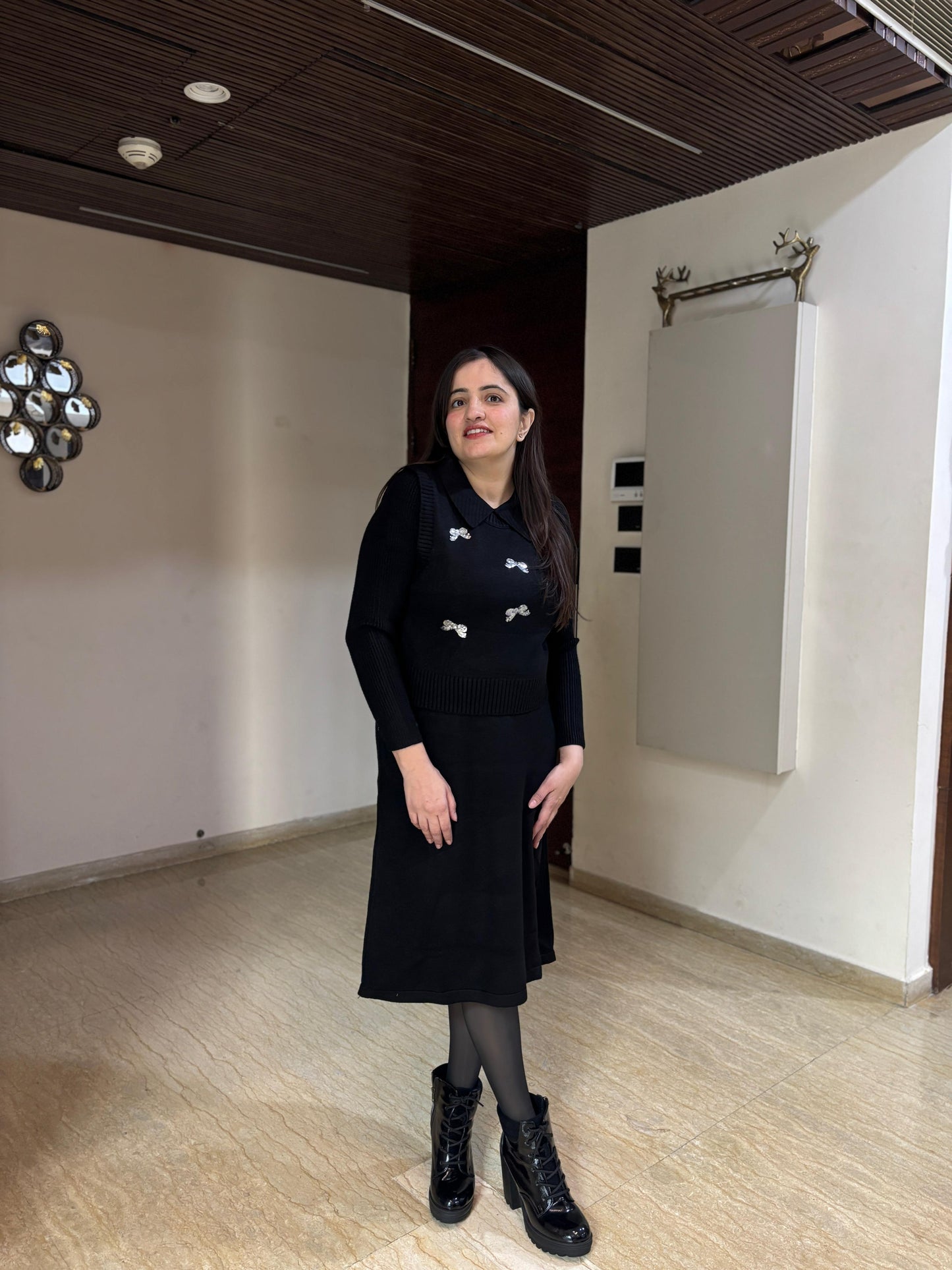 Luxury 2 piece sweater dress