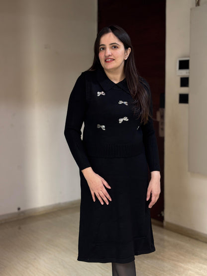 Luxury 2 piece sweater dress