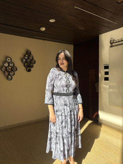 Style store long pleated dress
