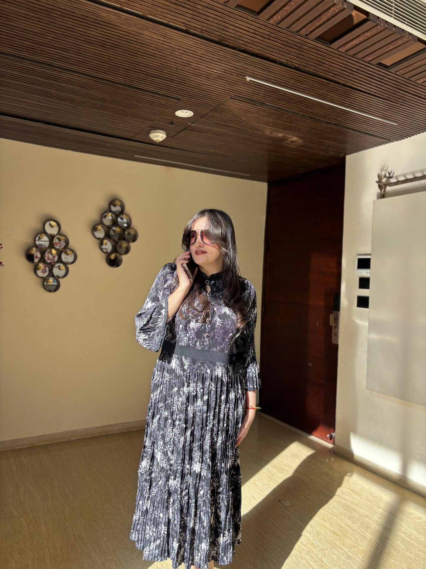 Style store long pleated dress