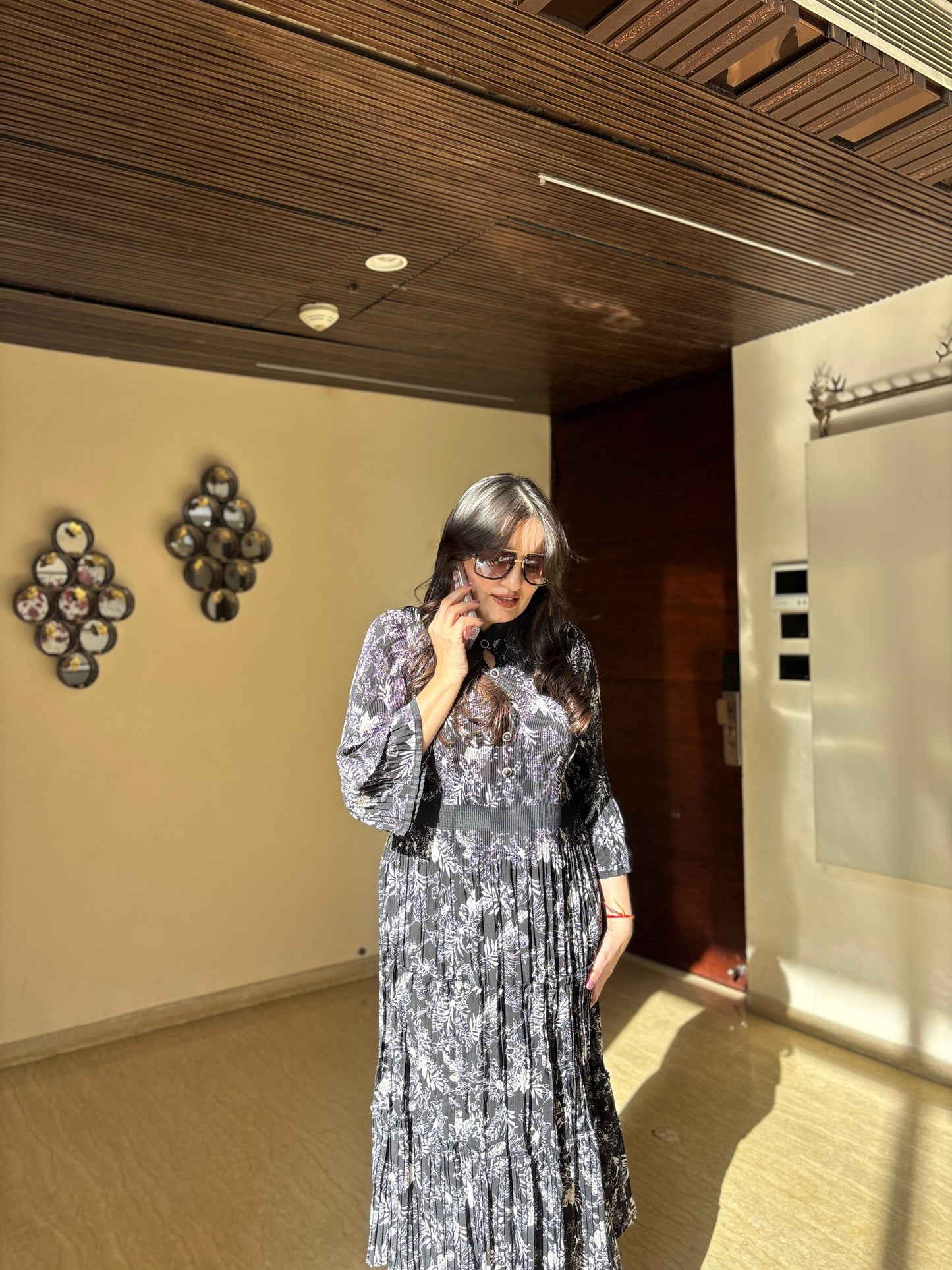 Style store long pleated dress