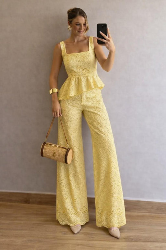 Jasz premium crochet cutwork coordset