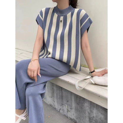 Striped Knit Co-Ord Set – Effortless Everyday Elegance
