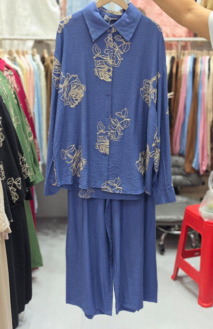 Women's Premium Embroidered Co-Ord Set
