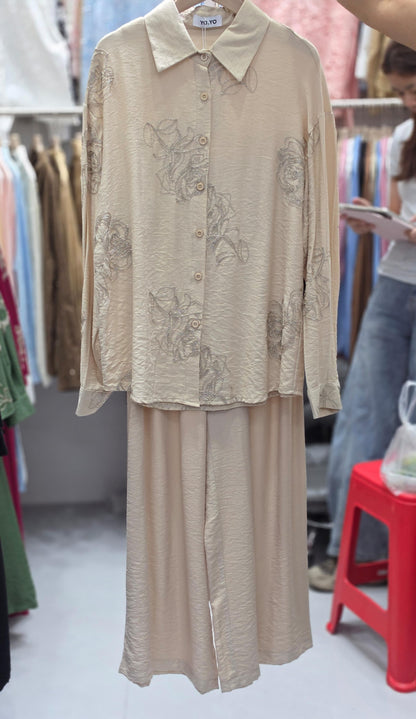 Women's Premium Embroidered Co-Ord Set