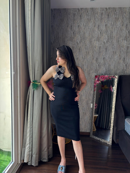 Body con black dress