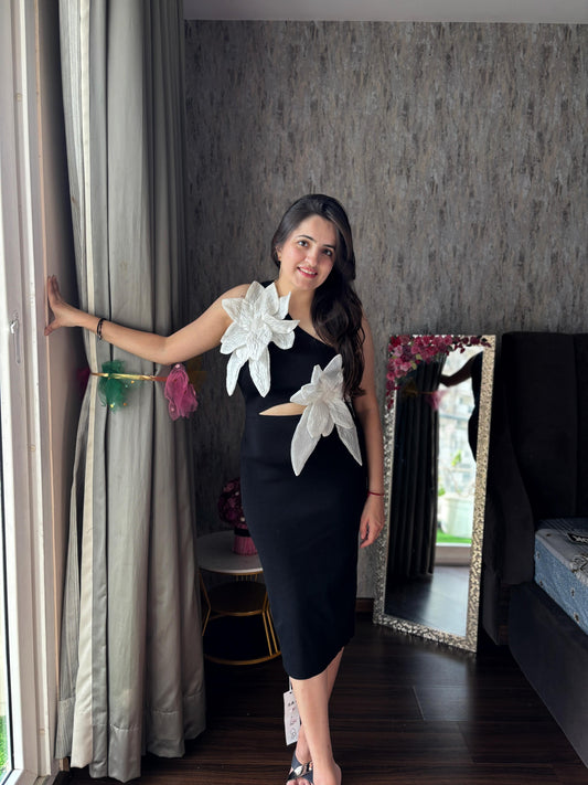 Body con black dress