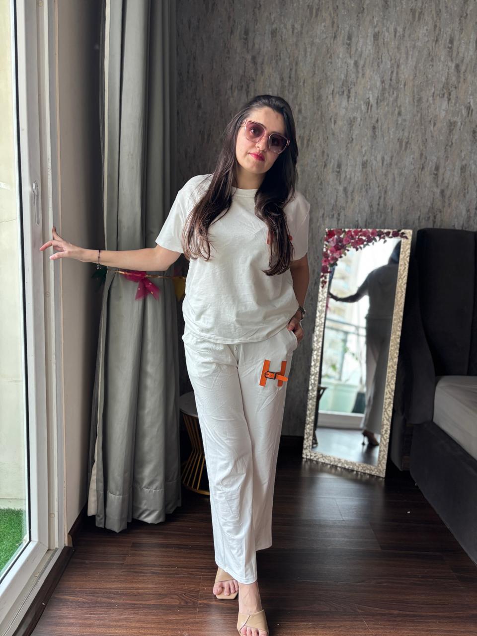 Pure white travel coordsets