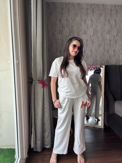 Pure white travel coordsets