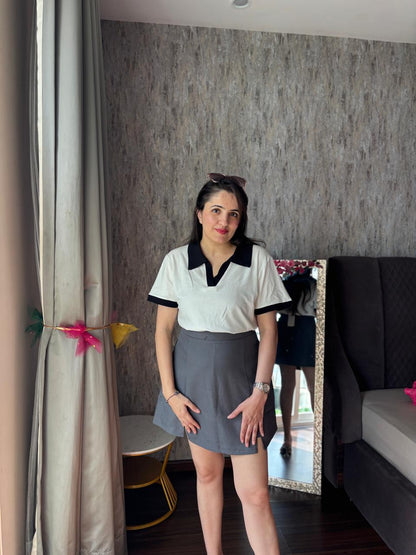 Skirt and top set