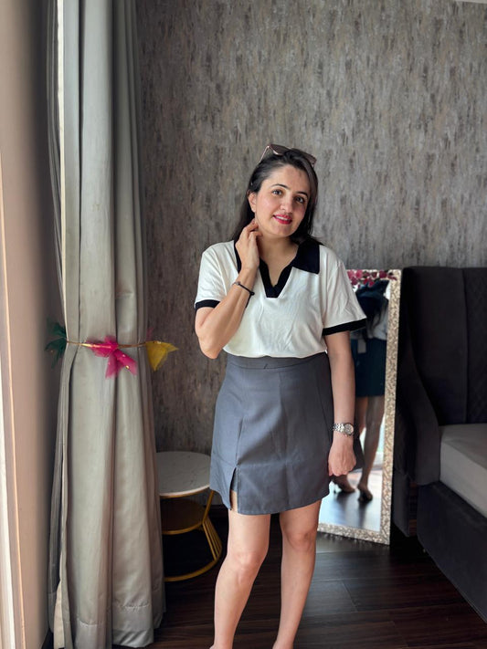 Skirt and top set