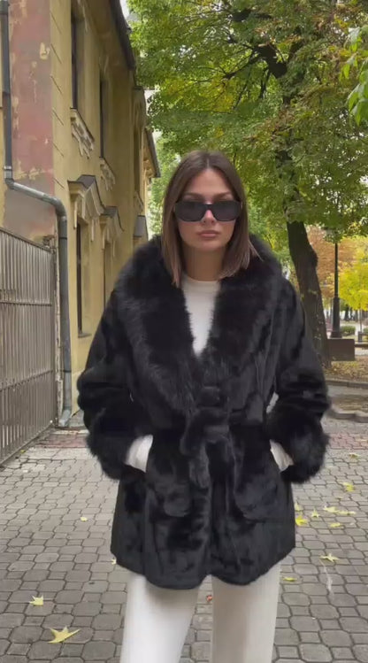 Style store premium luxrious fur jacket