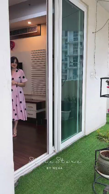 Serina Luxury Polka Dress