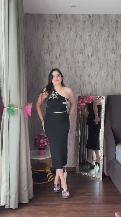 Body con black dress